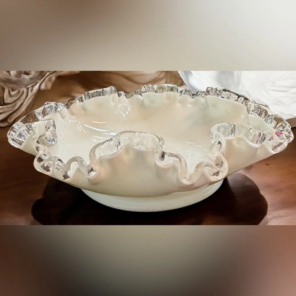 Vintage Fenton Silver Crest 8